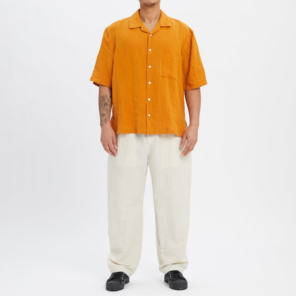 Tilt Pant - Bone Linen / Cotton