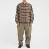 Task Shirt/Jacket - Brown Plaid Cotton Flannel