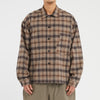 Task Shirt/Jacket - Brown Plaid Cotton Flannel