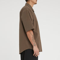 Sage Shirt - Brown Linen / Cotton