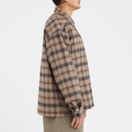 Task Shirt/Jacket - Brown Plaid Cotton Flannel