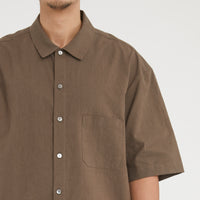 Sage Shirt - Brown Linen / Cotton