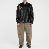 Task Shirt/Jacket - Black Rubberized Viscose/Cotton
