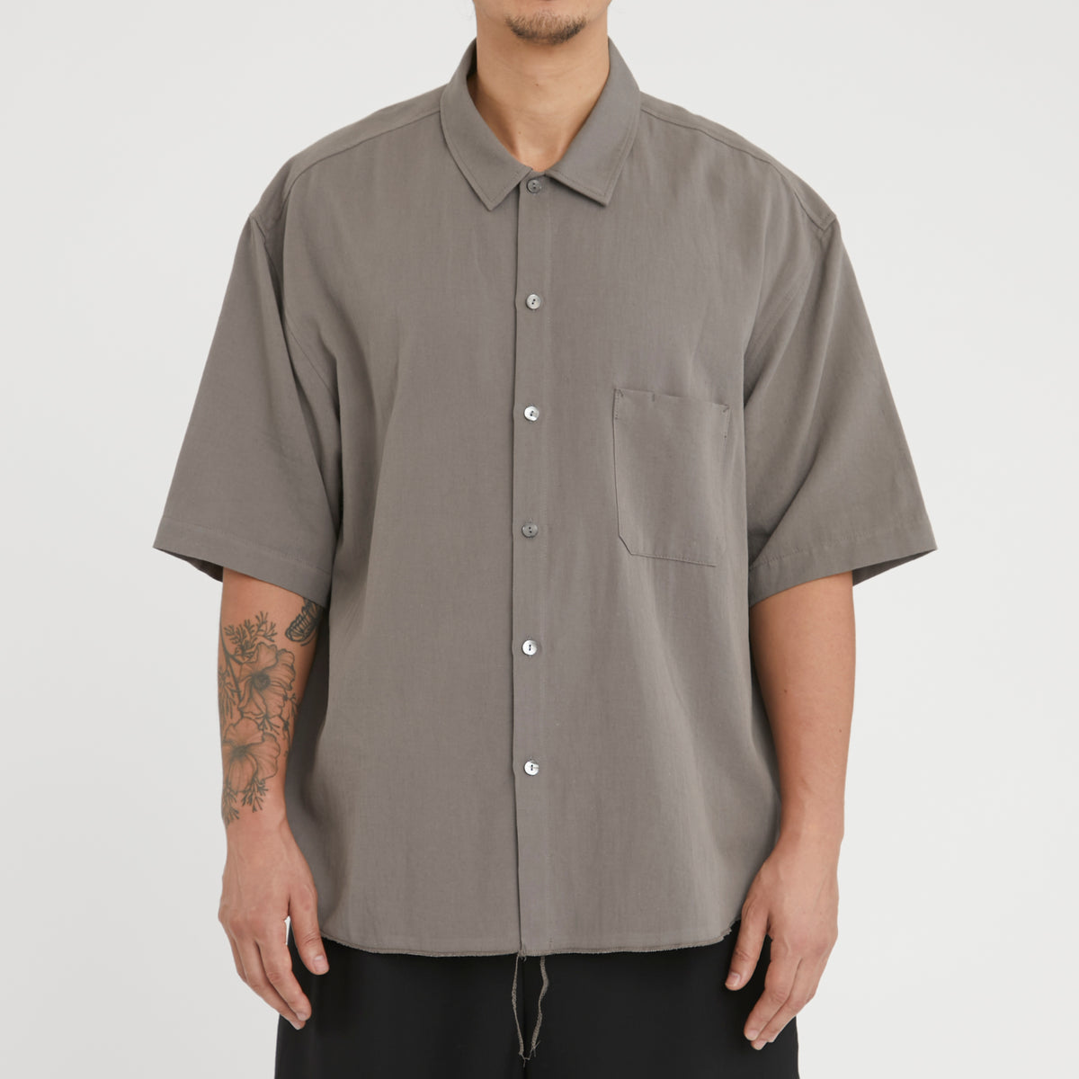 Sage Shirt - Grey Cotton / Hemp
