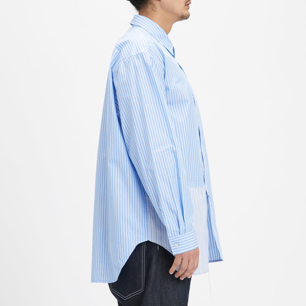Bofill Shirt - Blue & White Striped Cotton