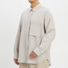 Overturn Shirt - Light Grey Cotton / Hemp