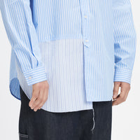 Bofill Shirt - Blue & White Striped Cotton