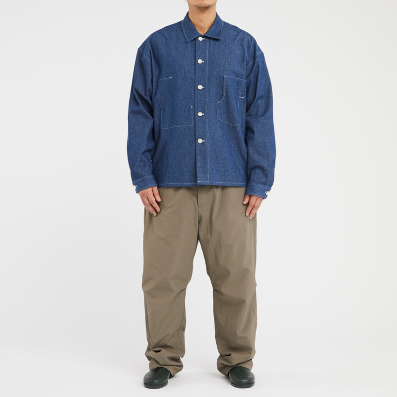 Task Shirt/Jacket - Light Blue Indigo Denim Cotton