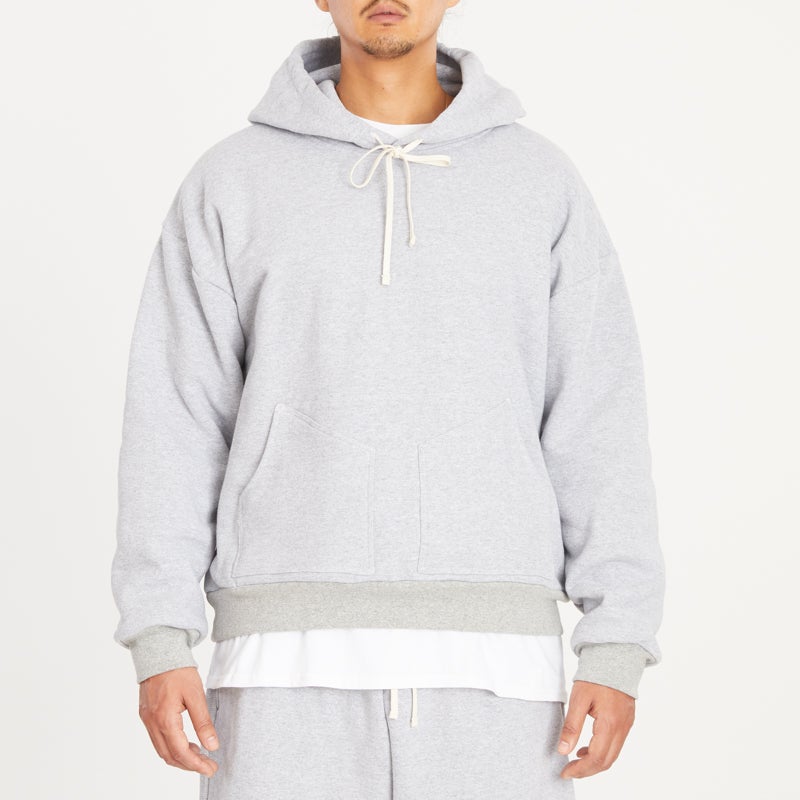 Reversible Evert Hoodie - Heather Grey Cotton Fleece