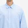 Bofill Shirt - Blue & White Striped Cotton