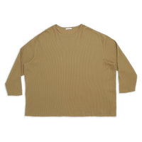Waffle Thermal Long Sleeve T-Shirt - Olive Cotton