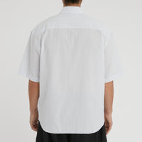 Sage Shirt - White & Light Blue Striped Cotton
