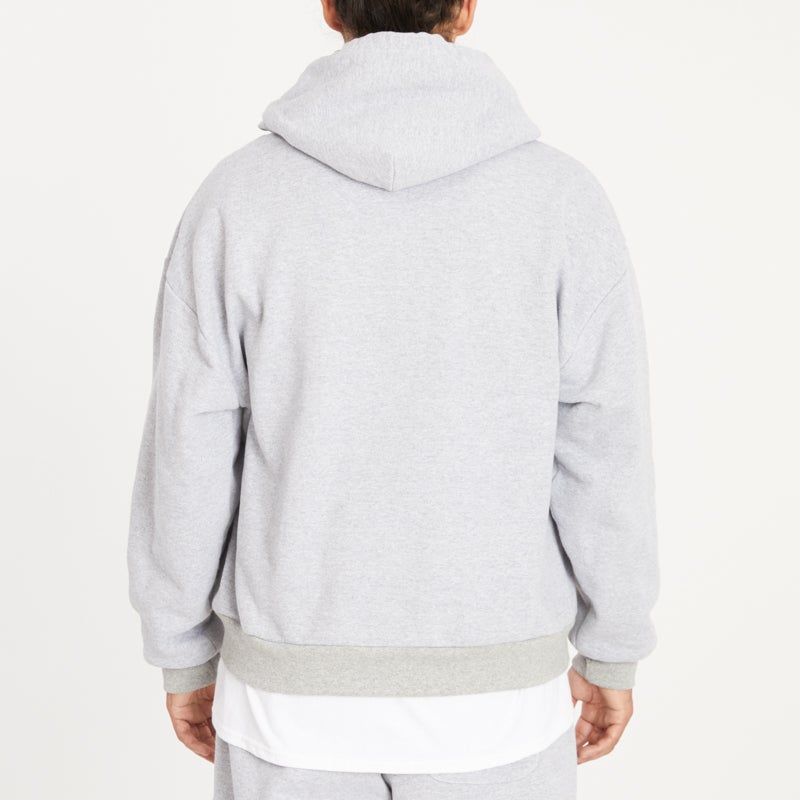 Reversible Evert Hoodie - Heather Grey Cotton Fleece
