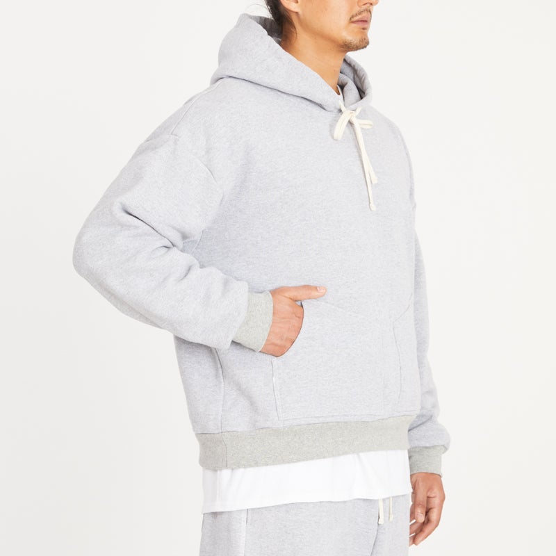 Reversible Evert Hoodie - Heather Grey Cotton Fleece