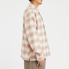 Task Shirt/Jacket - Pink/Sand Plaid Organic Cotton Flannel