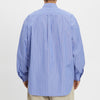 Overturn Shirt - Blue w/ White Stripes Cotton