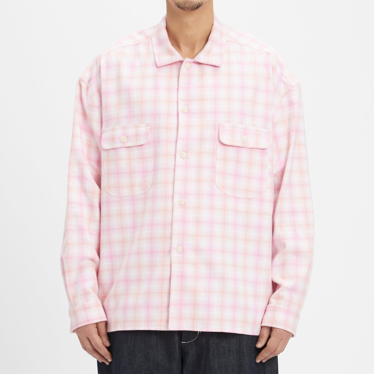 Park Shirt/Jacket - Pink Plaid Cotton