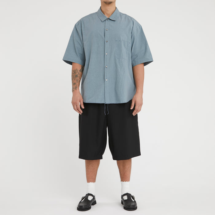 Sage Shirt - Slate Blue Organic Cotton Ripstop