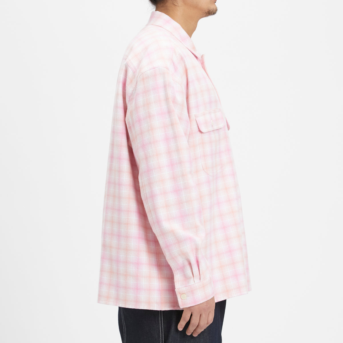 Park Shirt/Jacket - Pink Plaid Cotton