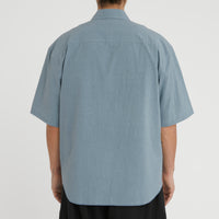 Sage Shirt - Slate Blue Organic Cotton Ripstop