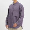 Overturn Shirt - Aubergine Cotton