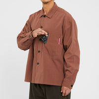 Task Shirt/Jacket - Light Brown Organic Cotton