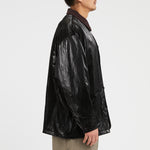 Barn Coat – Black Rubberized Vicose/Cotton