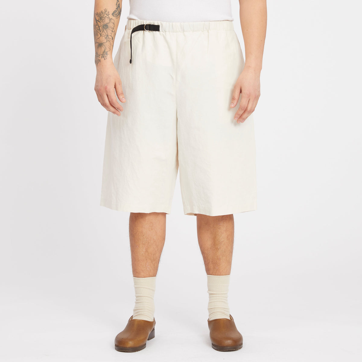 Palego Short - Bone Linen / Cotton