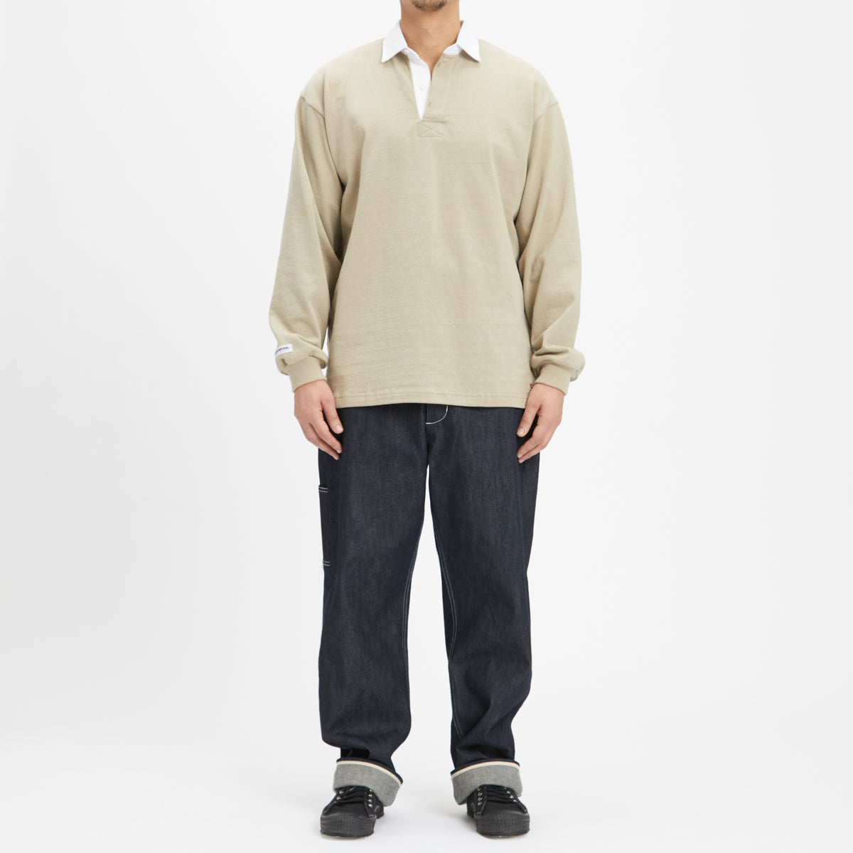 Rugby Shirt – Taupe Cotton