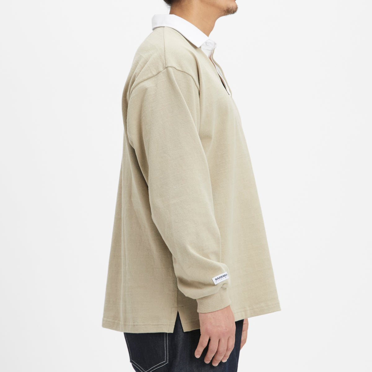 Rugby Shirt – Taupe Cotton