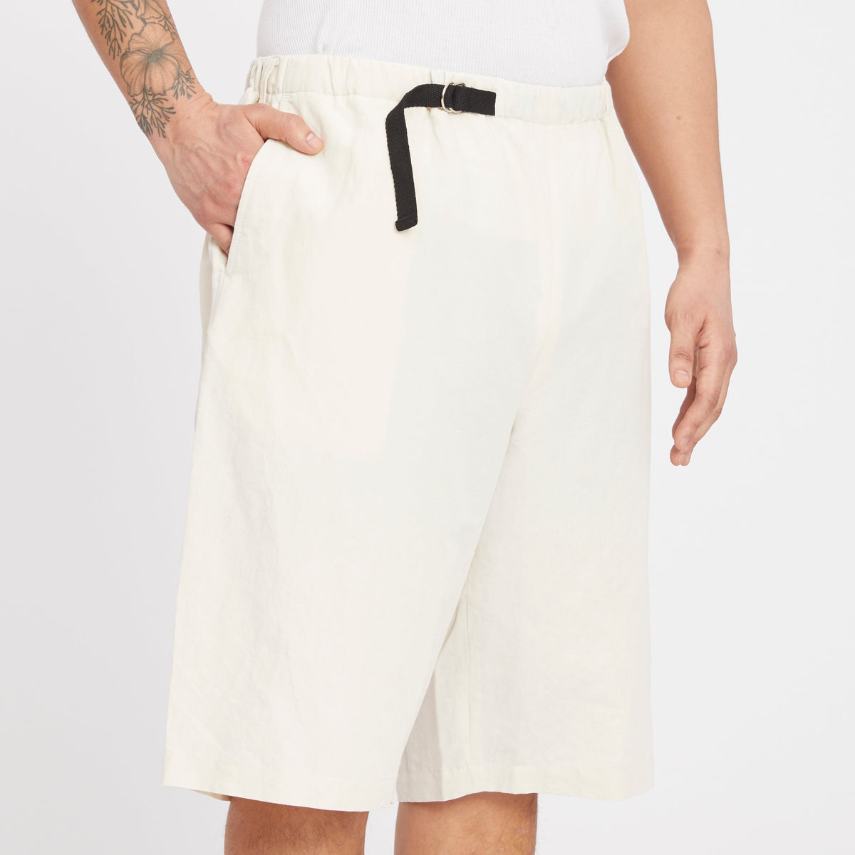 Palego Short - Bone Linen / Cotton