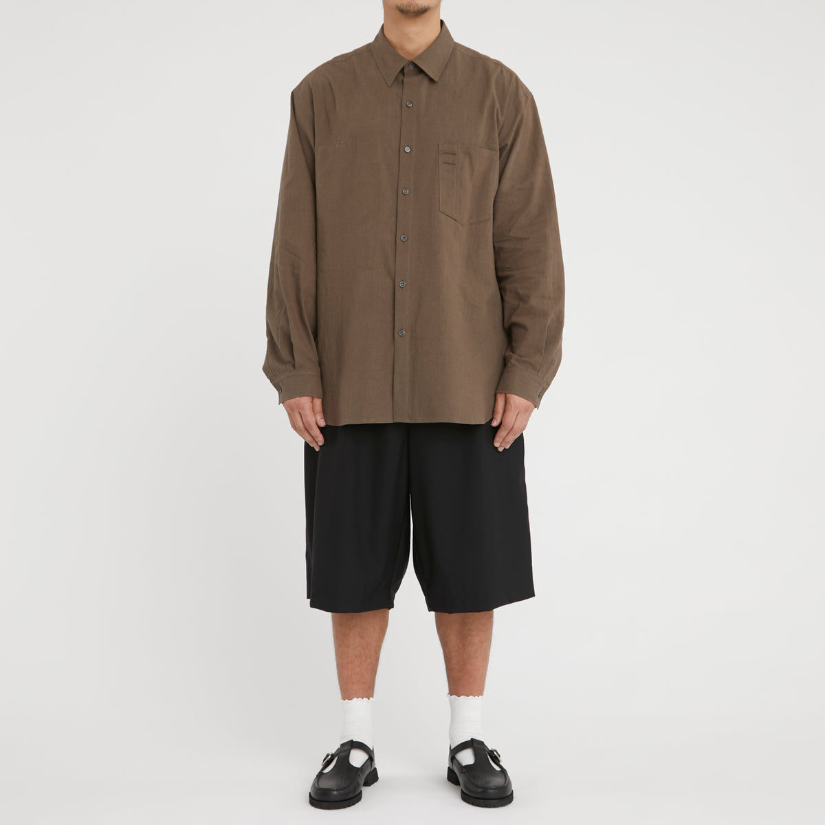 Scribe Shirt - Brown Linen / Cotton