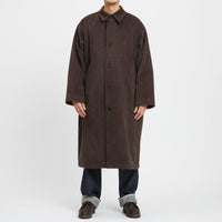 Town Trench Coat - Brown Wool/Mohair