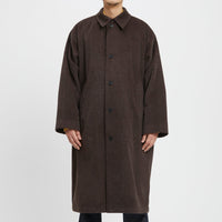 Town Trench Coat - Brown Wool/Mohair