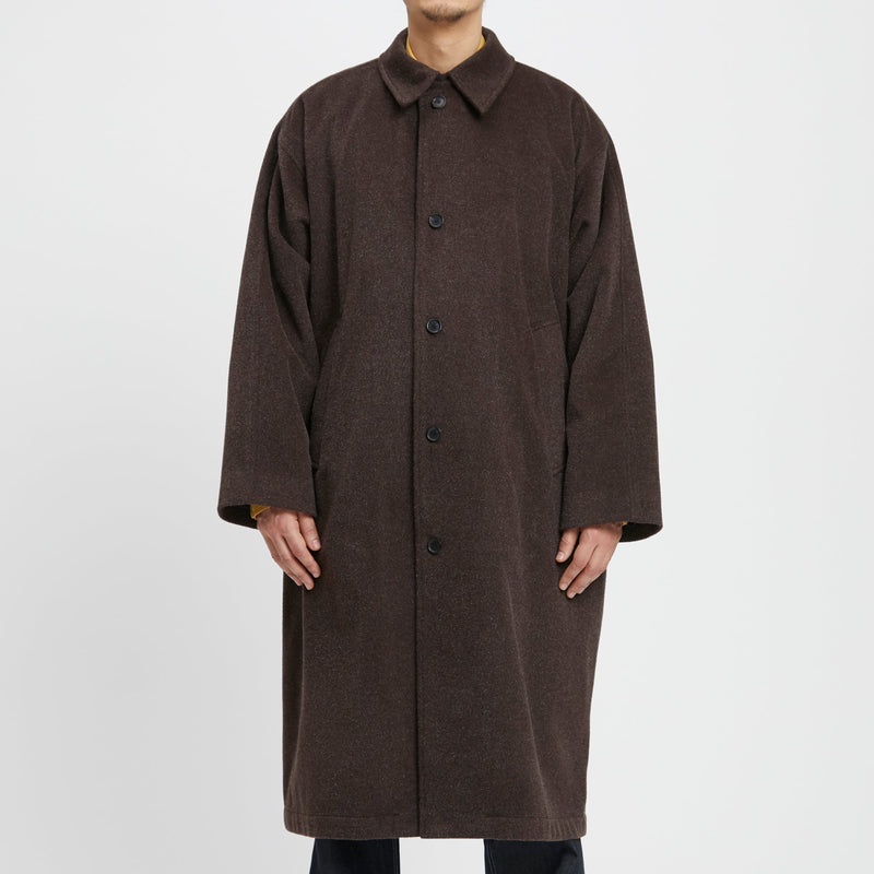 Town Trench Coat - Brown Wool/Mohair