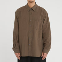 Scribe Shirt - Brown Linen / Cotton