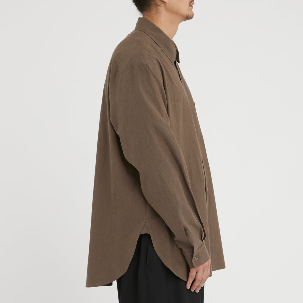 Scribe Shirt - Brown Linen / Cotton