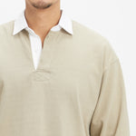 Rugby Shirt – Taupe Cotton