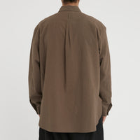 Scribe Shirt - Brown Linen / Cotton
