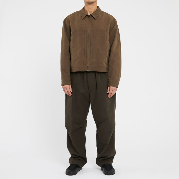 Century Jacket - Brown Linen / Cotton / Nylon