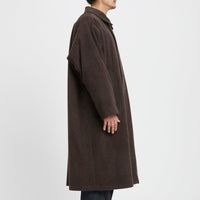 Town Trench Coat - Brown Wool/Mohair
