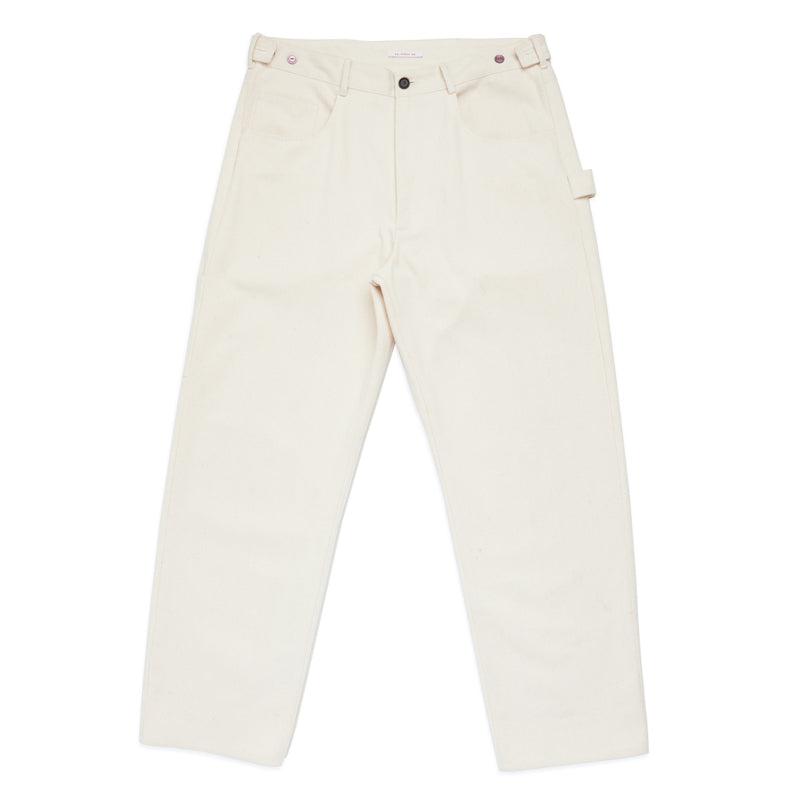 Mason Pant - Natural Brushed Cotton Twill