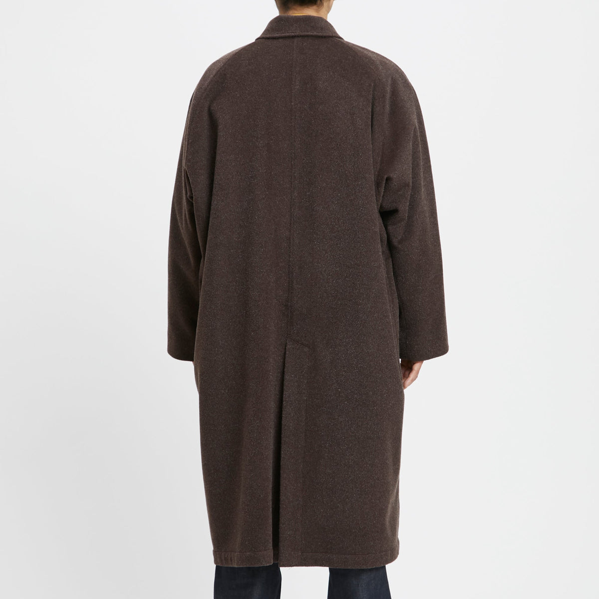 Town Trench Coat - Brown Wool/Mohair