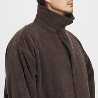 Town Trench Coat - Brown Wool/Mohair