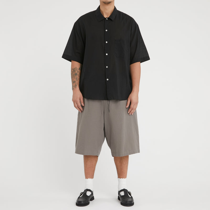 Sage Shirt - Black Translucent Cotton