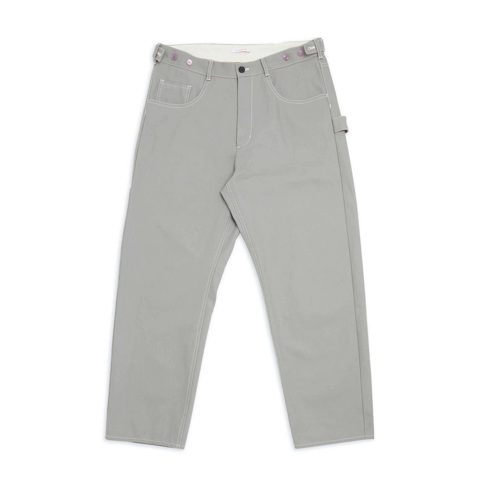 Mason Pant - Grey 12 oz Duck Cotton Canvas – s.k. manor hill