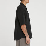 Sage Shirt - Black Translucent Cotton