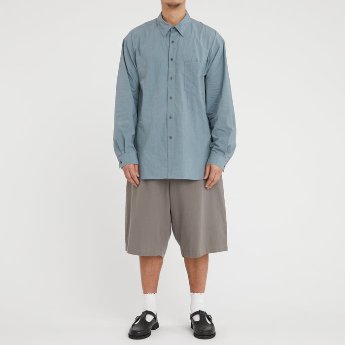 Scribe Shirt - Slate Blue Organic Cotton Ripstop