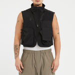 Convertible Jacket/Vest - Black Nylon & Rec. Poly Fleece