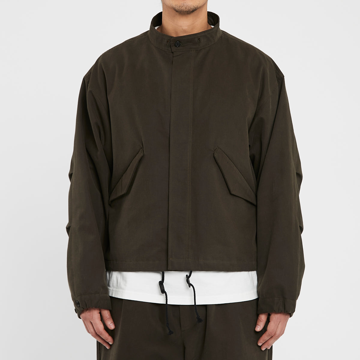 Chopped Fish Jacket - Olive Drab Organic Cotton WR